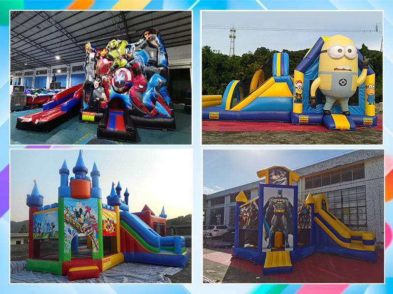 garden bounce house with slide