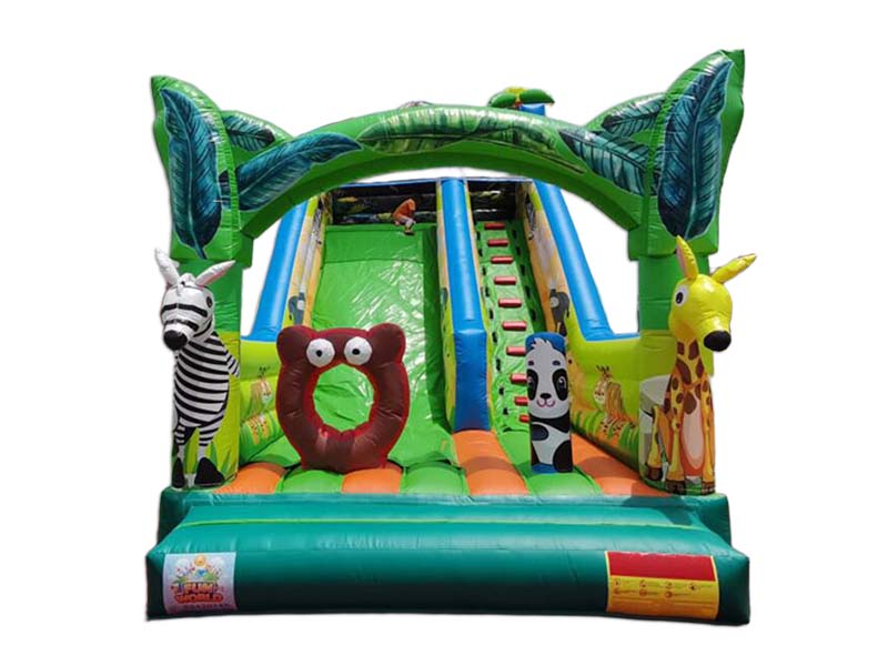 summer inflatable dry slide