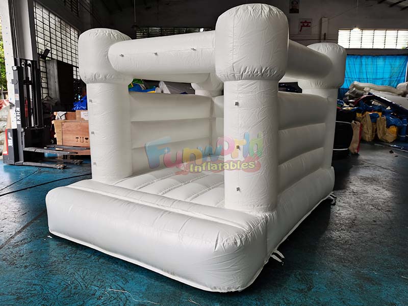 luxury white bounce house