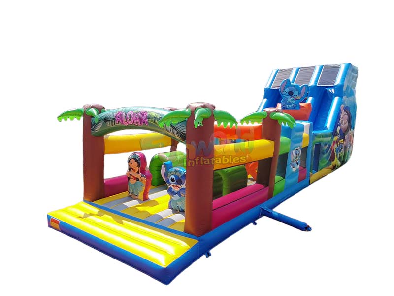 wet dry inflatable slide