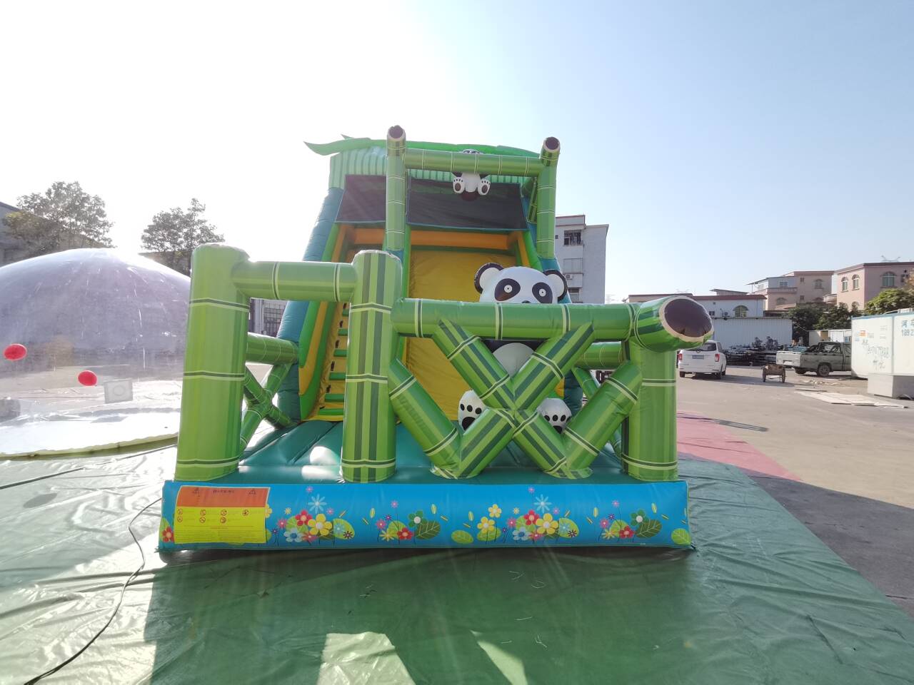 Bamboo&Panda : Le parc de toboggans gonflables Panda