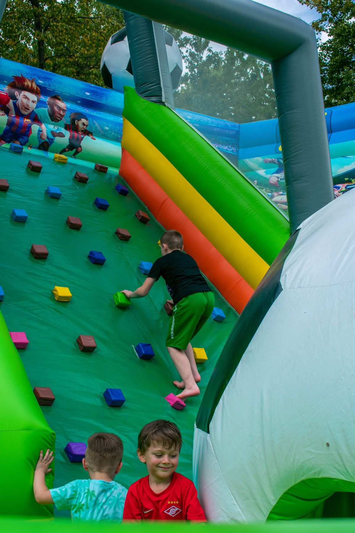 inflatable football park
