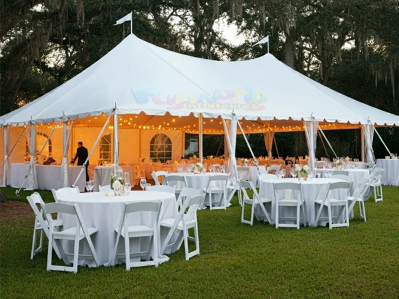 White Pole Tent