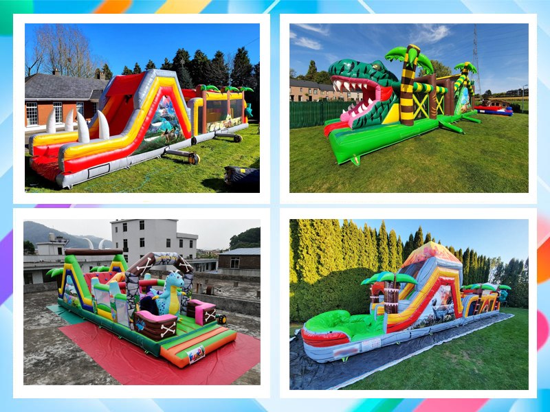 outdoor inflatable obstacles course 